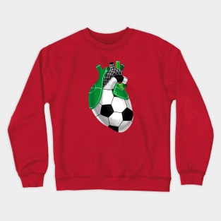 Soccer heart Crewneck Sweatshirt